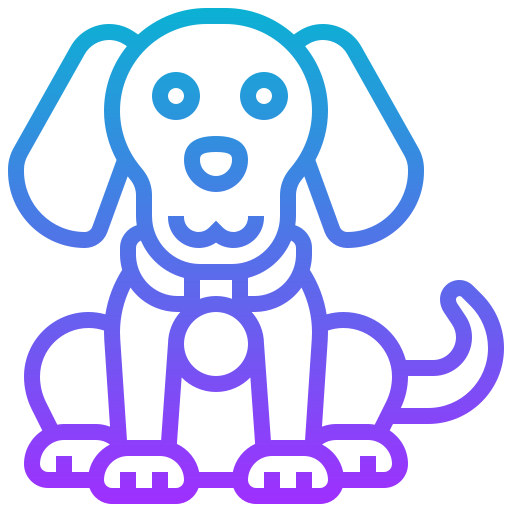 hond Meticulous Gradient icoon