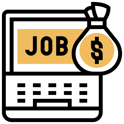 beschäftigungsmöglichkeiten Meticulous Yellow shadow icon