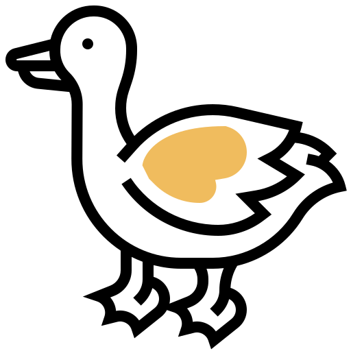 アヒル Meticulous Yellow shadow icon