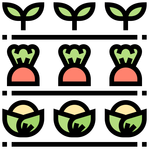 Овощной Meticulous Lineal Color иконка
