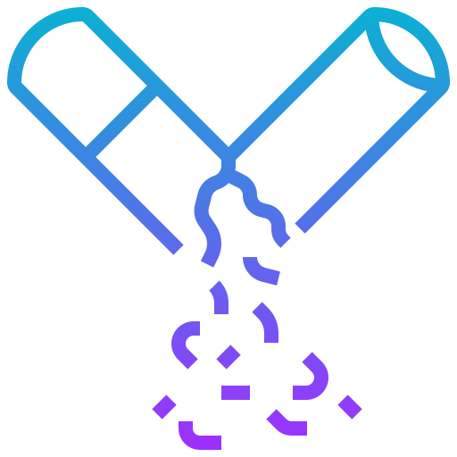 parar de fumar Meticulous Gradient Ícone