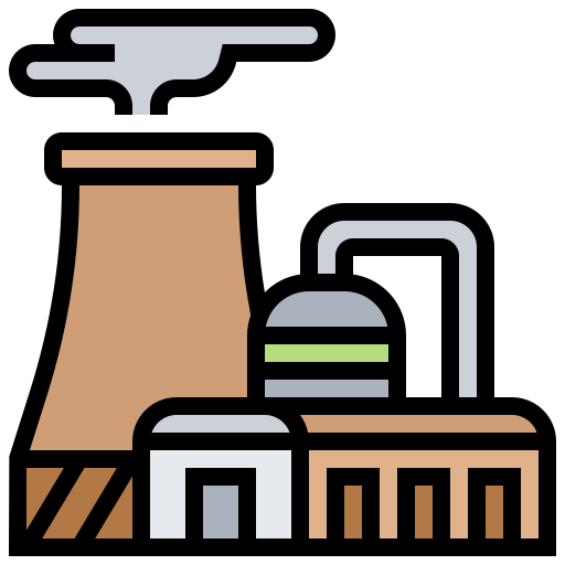 Nuclear plant Meticulous Lineal Color icon