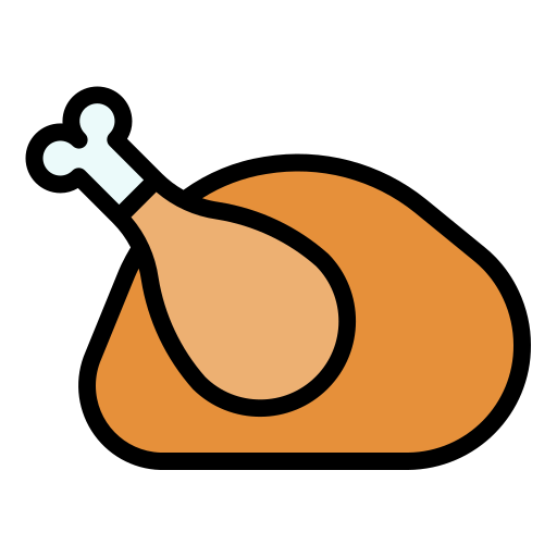 pollo arrosto Generic Outline Color icona