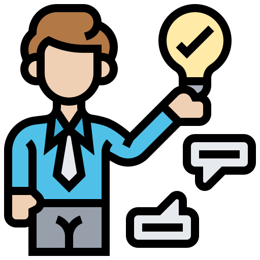 Business idea Meticulous Lineal Color icon