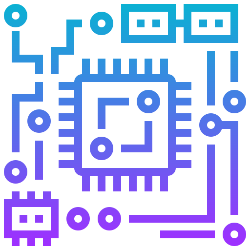 circuit imprimé Meticulous Gradient Icône