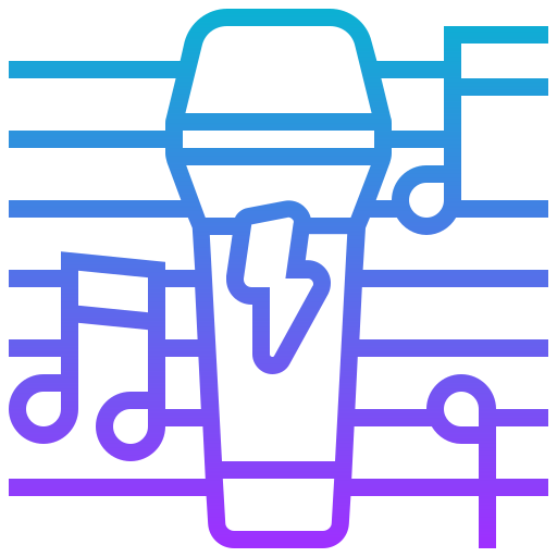 microfono Meticulous Gradient icona