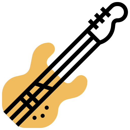 베이스 기타 Meticulous Yellow shadow icon