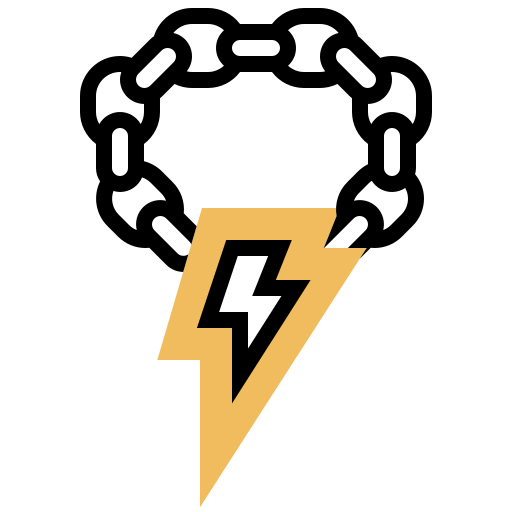 Lightning bolt Meticulous Yellow shadow icon