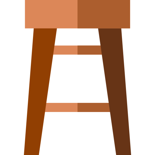 바 의자 Basic Straight Flat icon