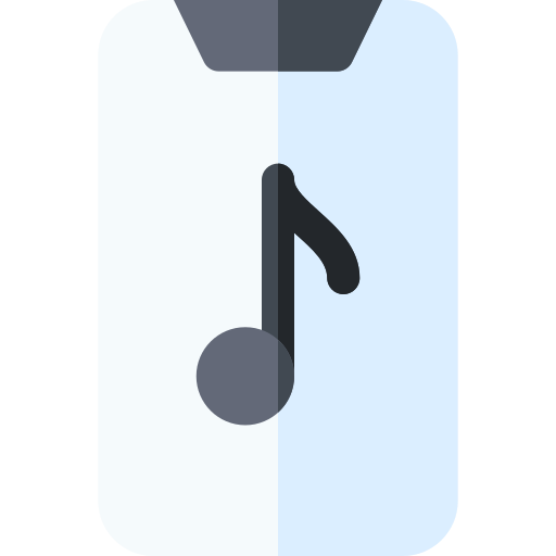 música Basic Rounded Flat icono