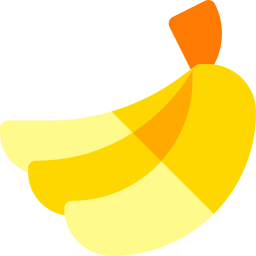 bananen Basic Rounded Flat icoon