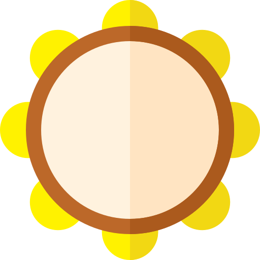 Tambourine Basic Rounded Flat icon