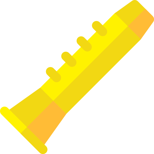 Clarinet Basic Rounded Flat icon