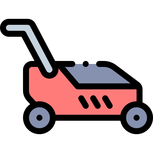 Lawn mower Detailed Rounded Lineal color icon