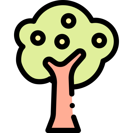 obstbaum Detailed Rounded Lineal color icon