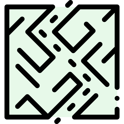 Maze Detailed Rounded Lineal color icon