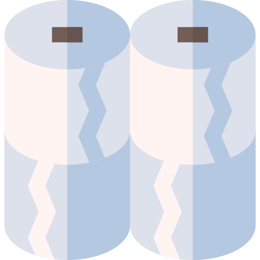 papel higienico Basic Straight Flat icono