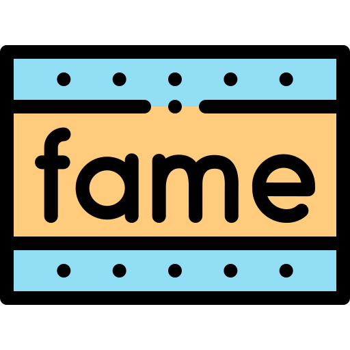 Fame Detailed Rounded Lineal color icon