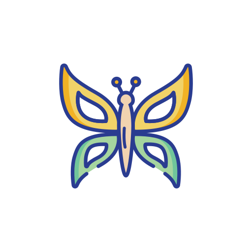 mariposa Generic Outline Color icono