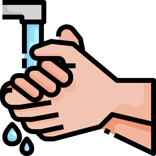 mycie rąk Justicon Lineal Color ikona