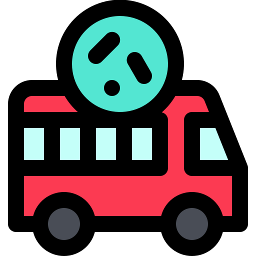 Bus Generic Outline Color icon