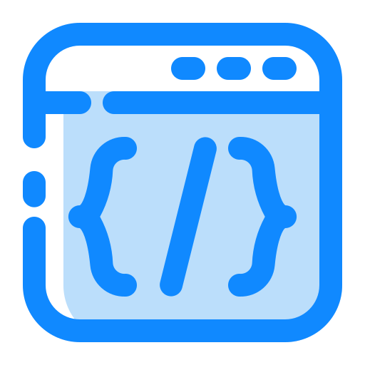 웹 개발 Generic Blue icon