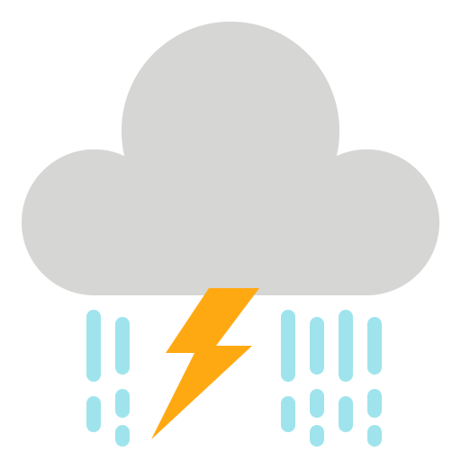 Thunderstorm Generic Flat icon