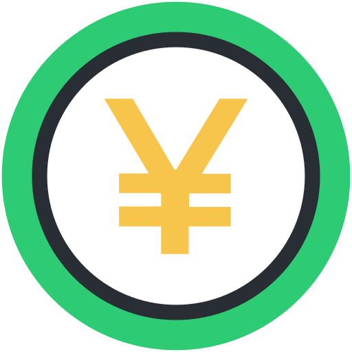 yen Generic Outline Color icono