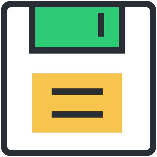 floppy disc Generic Outline Color icona