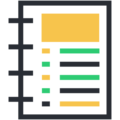 메모장 Generic Outline Color icon