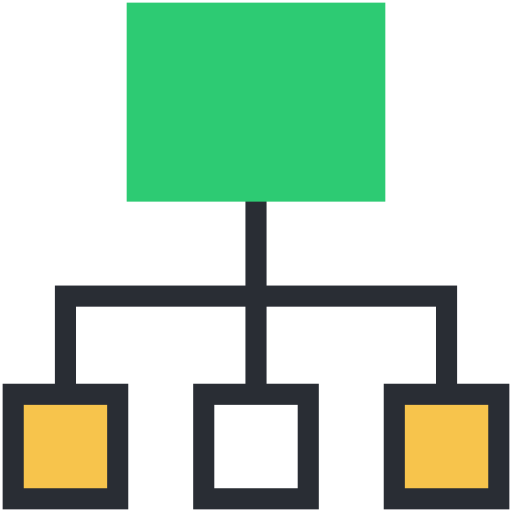 hierarchia Generic Outline Color ikona