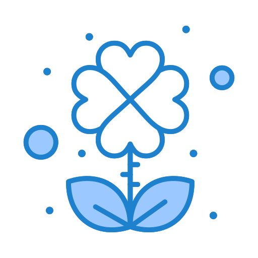 Clover leaf Generic Blue icon