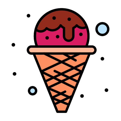 crème glacée Flatart Icons Lineal Color Icône