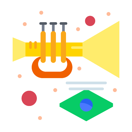 trompet Flatart Icons Flat icoon