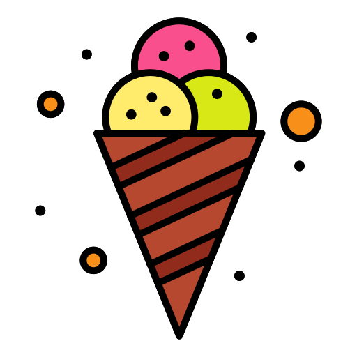 helado Flatart Icons Lineal Color icono