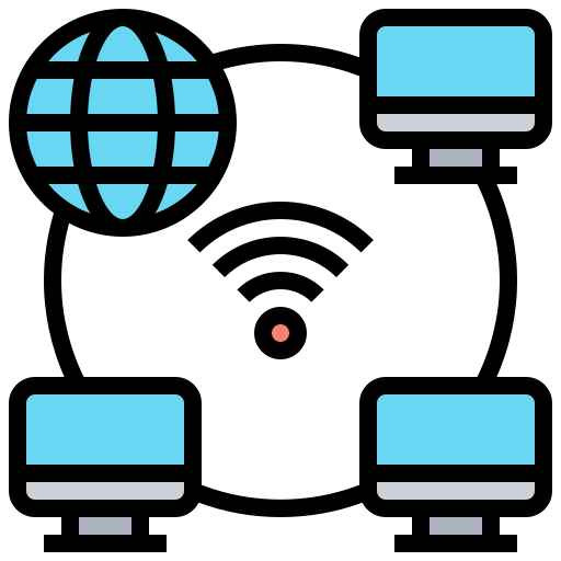 netzwerkverbindung Meticulous Lineal Color icon