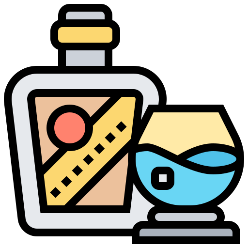 whiskey Meticulous Lineal Color icon