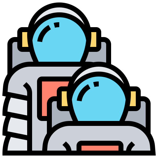 Spaceman Meticulous Lineal Color icon