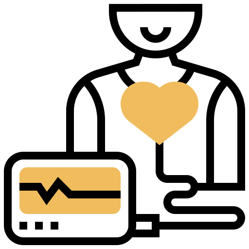 Cardiogram Meticulous Yellow shadow icon