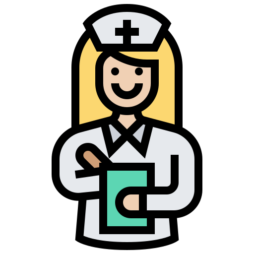 verpleegkundige Meticulous Lineal Color icoon