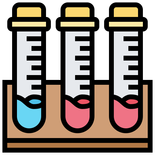 Test tubes Meticulous Lineal Color icon