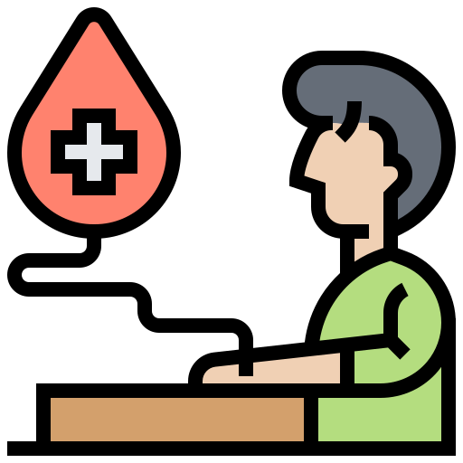 Blood donation Meticulous Lineal Color icon