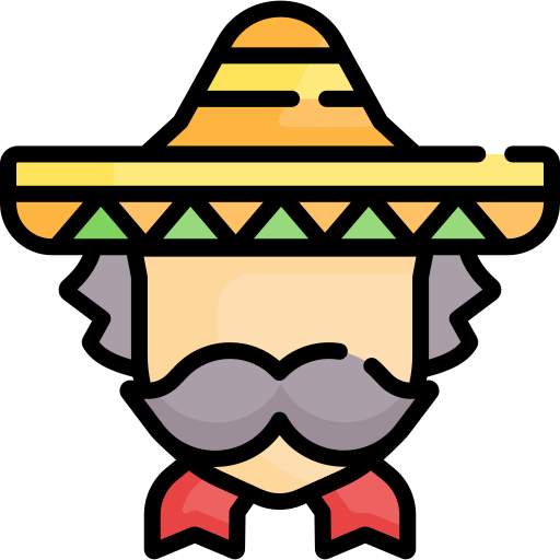 Mexican man Special Lineal color icon