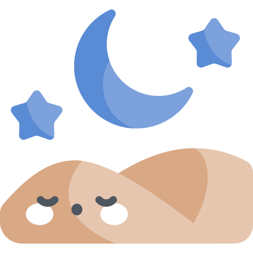 slapen Kawaii Flat icoon