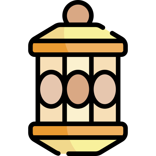 linterna Kawaii Lineal color icono