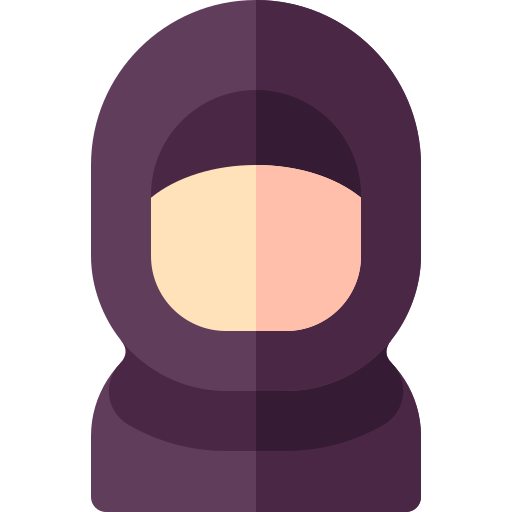 Hijab Basic Rounded Flat icon