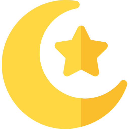 ramadán Basic Rounded Flat icono