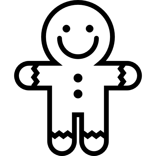 Gingerbread man Special Lineal icon