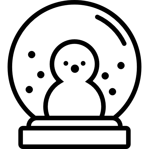 globo de nieve Special Lineal icono