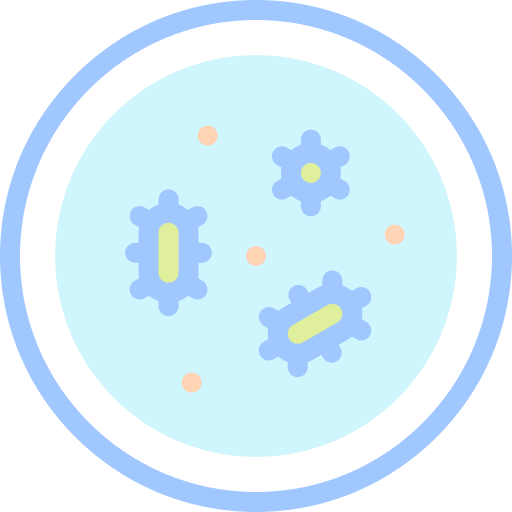 Petri dish Detailed color Lineal color icon